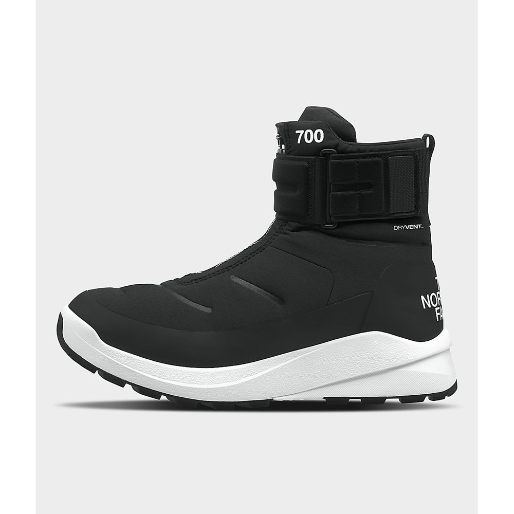 The North Face Boots Mens Australia - The North Face Ii Strap Wp Black / White Dryvent (OQU-725106)